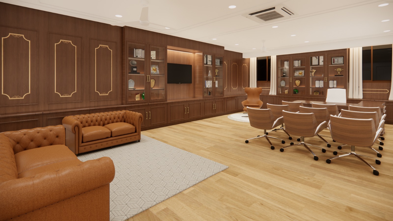 SNBP University seminar lounge and collaboration space